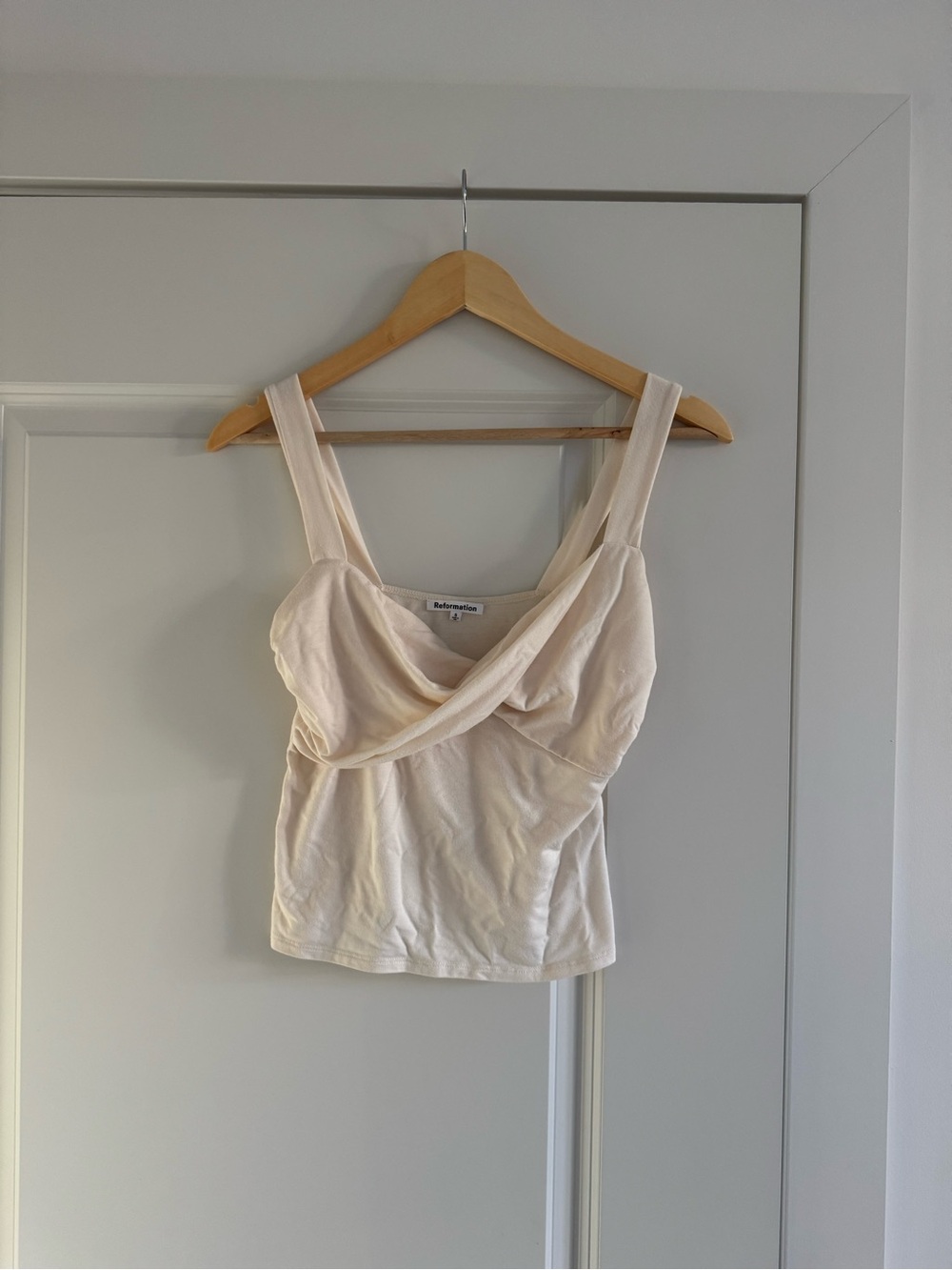 Reformation cream tank top